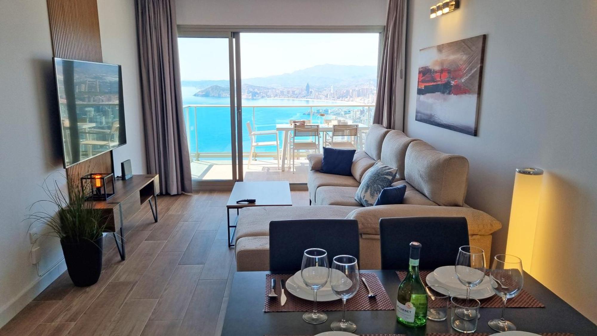 Skyscraper Apartment With Panoramic Views - Floor 38 Бенидорм Екстериор снимка